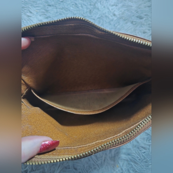 Louis Vuitton Signiture Monogram Brown Vintage Wristlet (EUC)(COA) - Picture 7 of 13